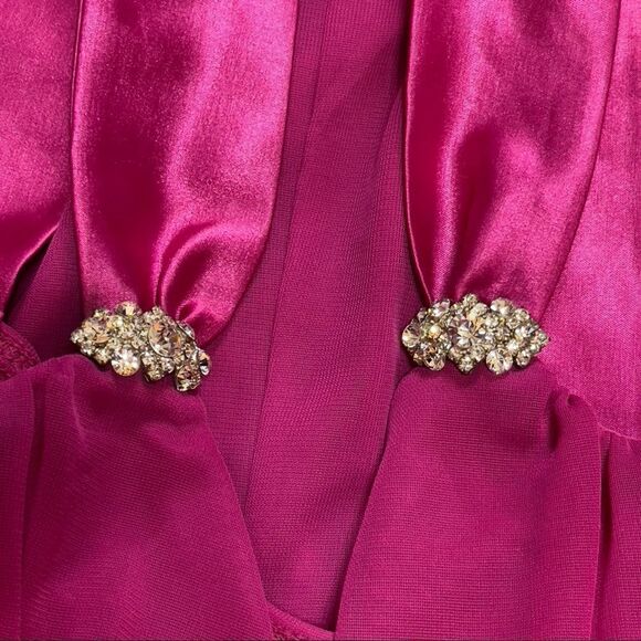 deb Pink Mesh Tie on Back Homecoming Dress LARGE - Picture 10 of 13